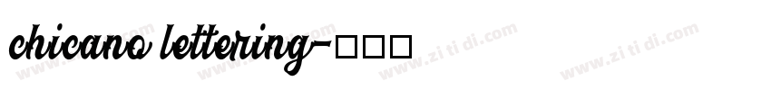chicano lettering字体转换